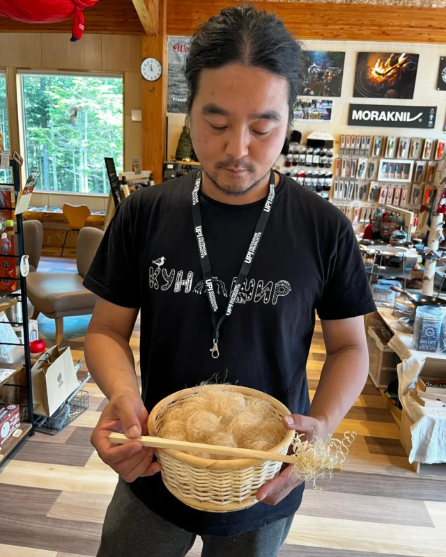 staff Ozさんが着火体験用に制作♪
綺麗で可愛い💖
オンネトー来られた際にはUPIにも遊びに来てください😊